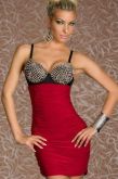 Vestido Vermelho com Spikes